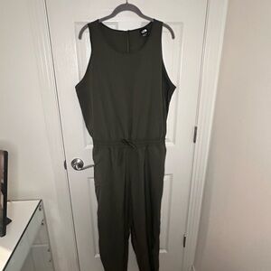 The North Face Olive Green Sleeveless Jumpsuit